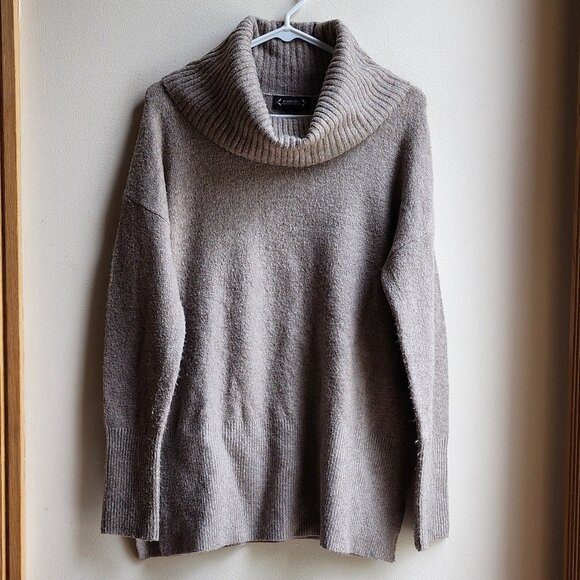 Nanette Lepore Taupe Turtleneck Sweater Size Small - Picture 6 of 15